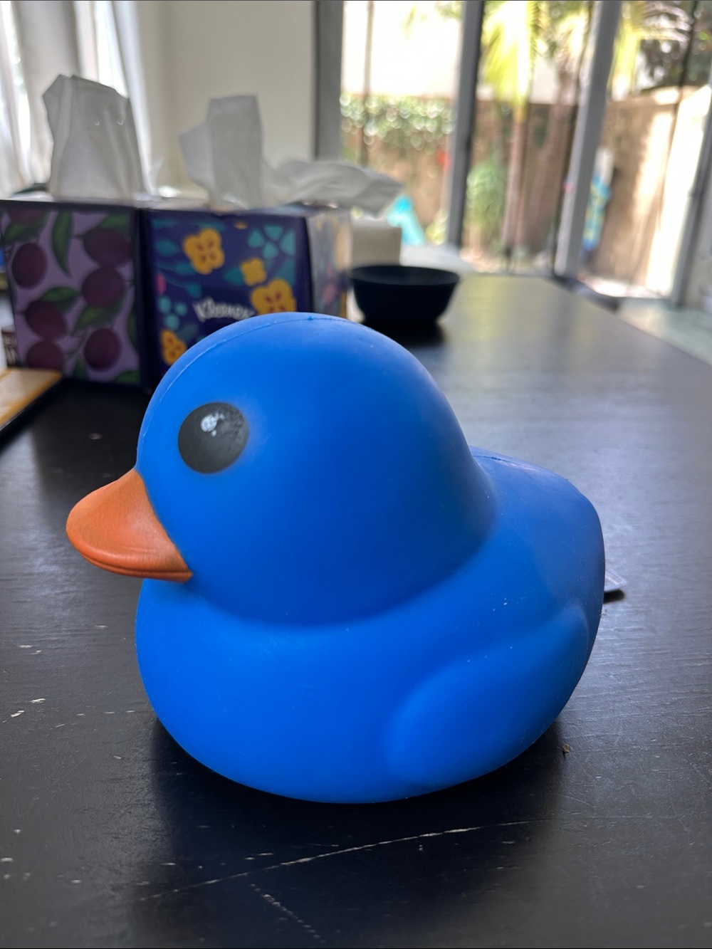 Sunny days blue squishy duck fidget toy - new with tag